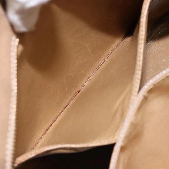 CHANEL Matelasse Reprint Tote Bag Grained Calf Skin Beige Gold CC Auth - Picture 13 of 16